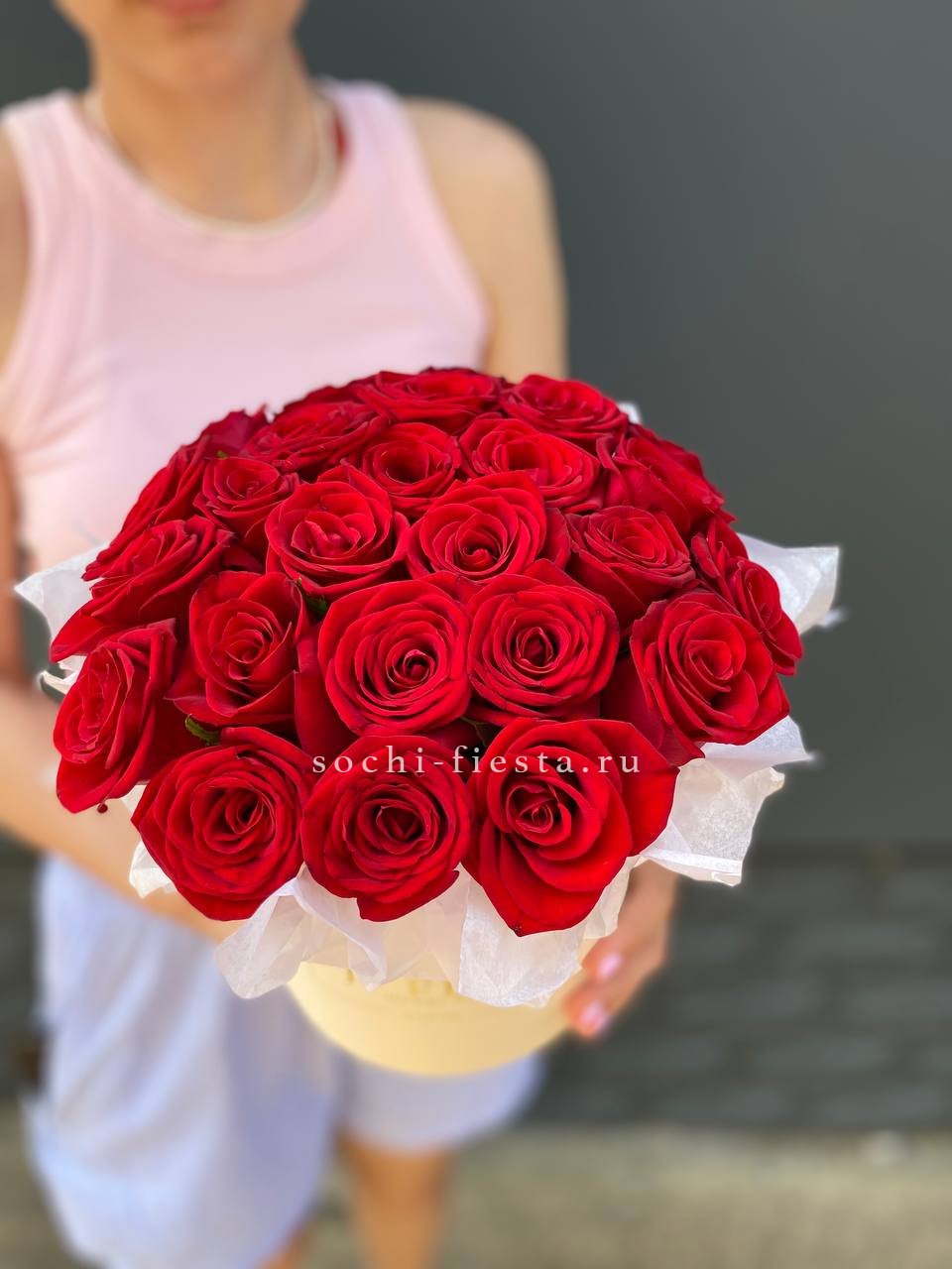 свадебная коробка XL с пионами для церемонии в Тамбове