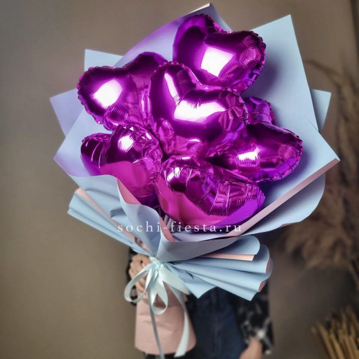 Букет из шаров сердец  в Тамбове