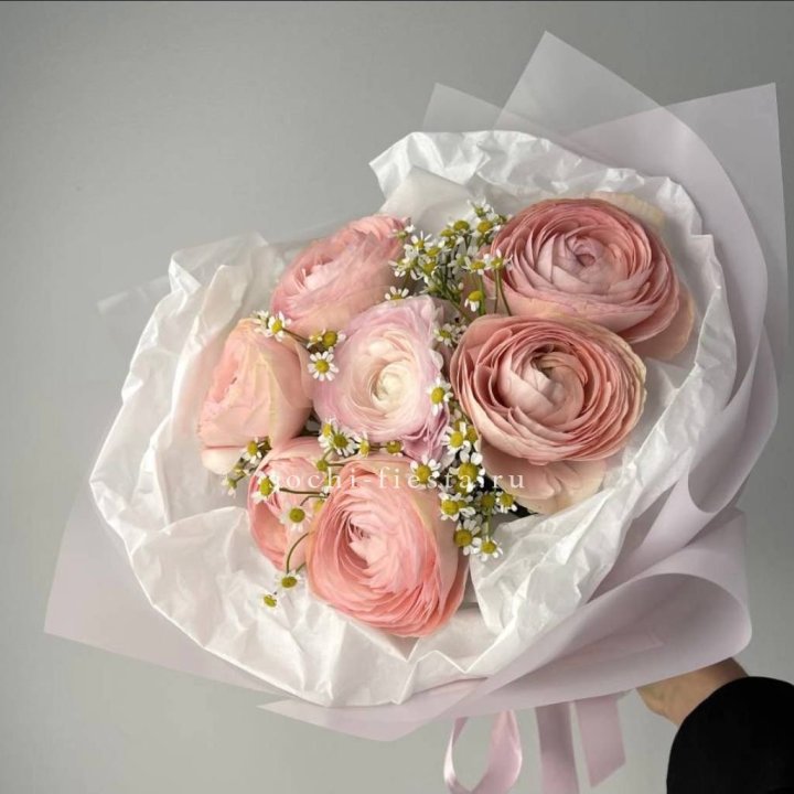 Ранункулюсы с ромашками в Тамбове