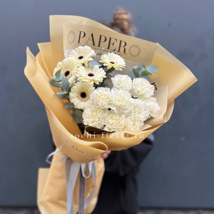  Букет с диантусами и герберами в Тамбове