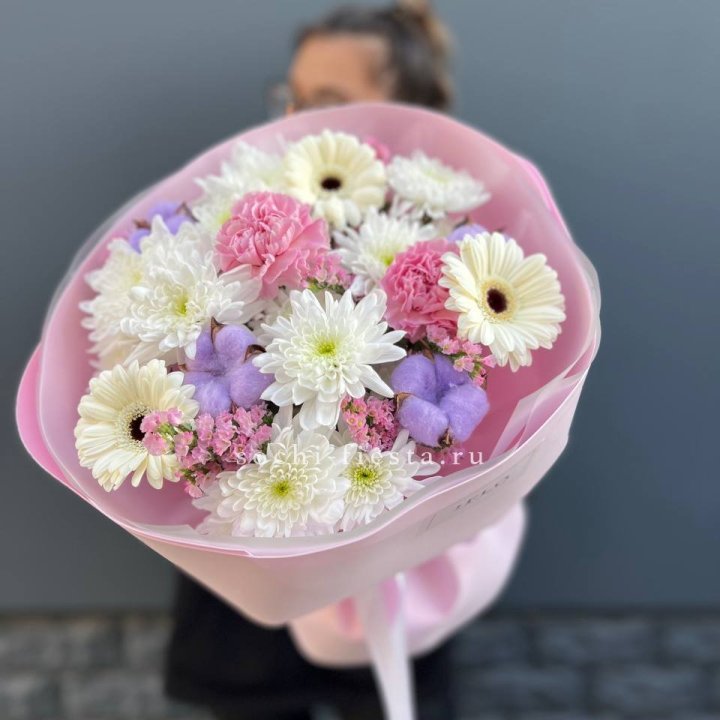Букет цветов "Пинк спринг" в Тамбове
