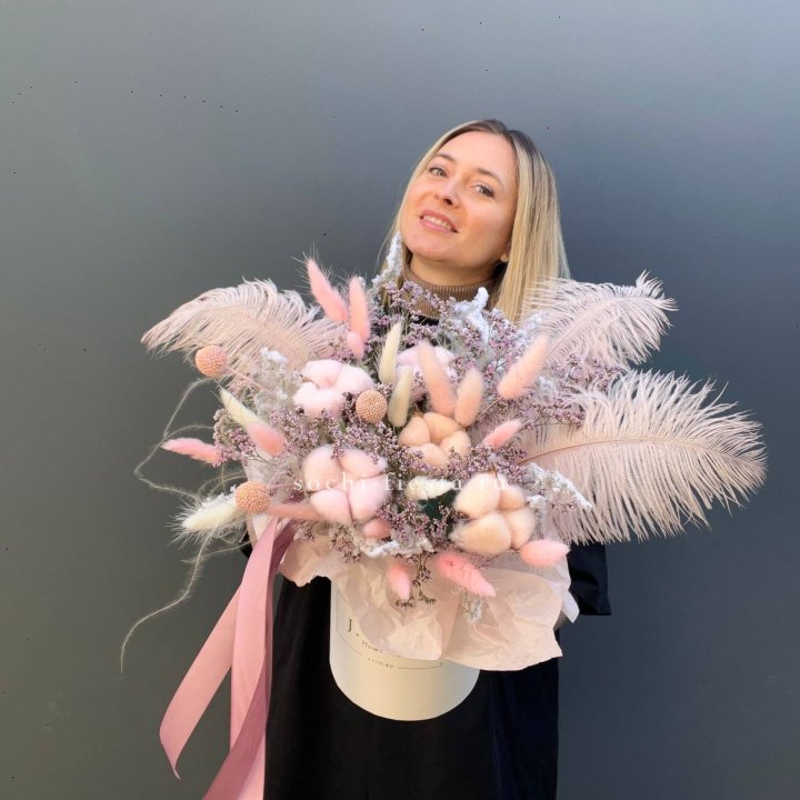 Авторский бокс с сухоцветами в Тамбове