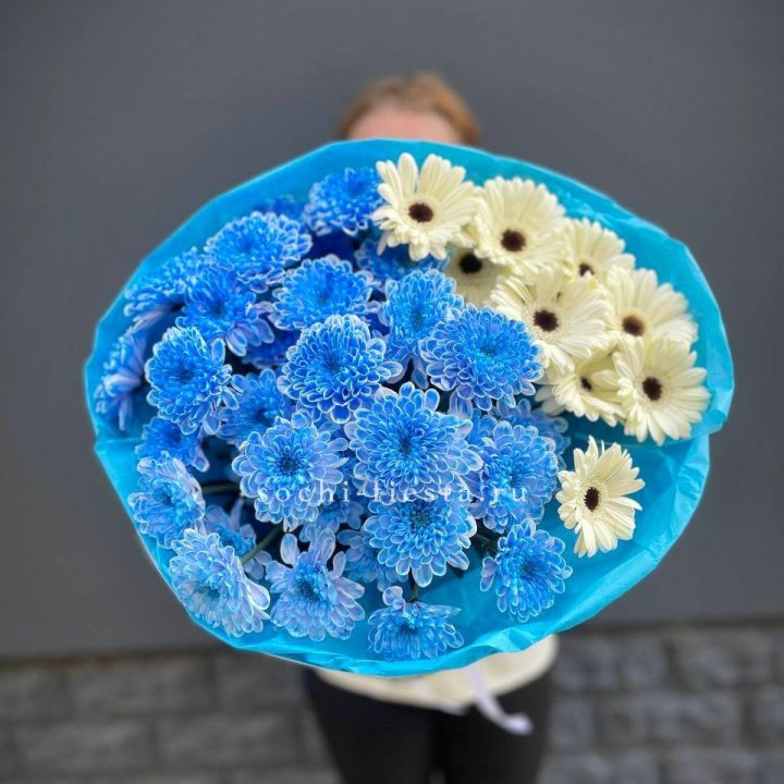 Букет хризантем и гербер в Тамбове