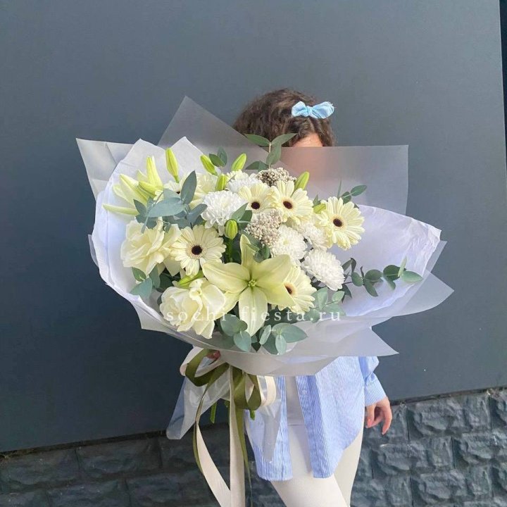 Букет с лилией и герберой в Тамбове