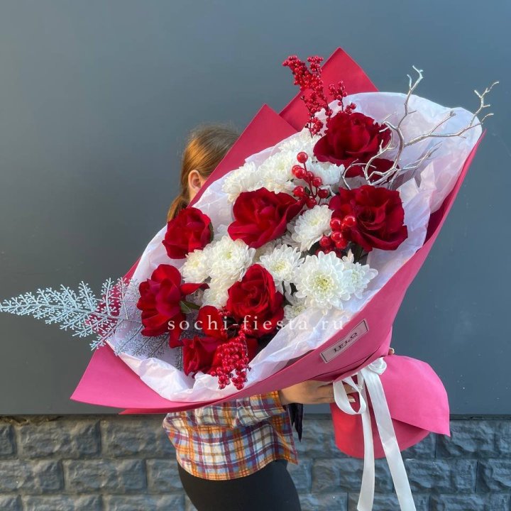 Букет "Яркая зима" в Тамбове