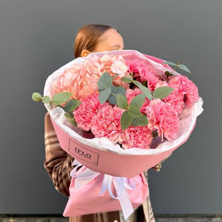 Дуо диантусы и гортензия в Тамбове