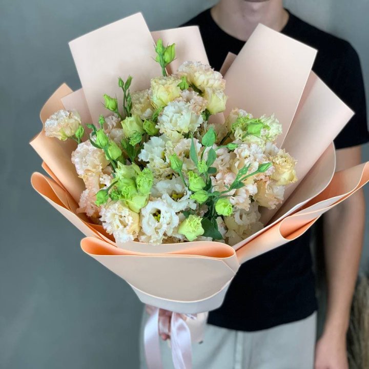 Букет эустом "Крем" в Тамбове