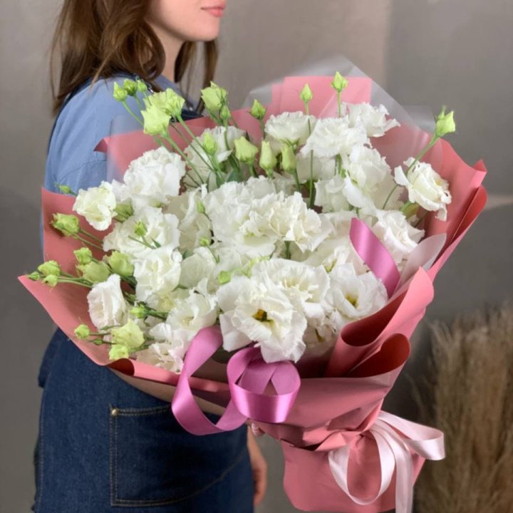 Букет эустом "Пудра" в Тамбове