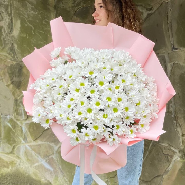  Букет хризантем "Крем" в Тамбове