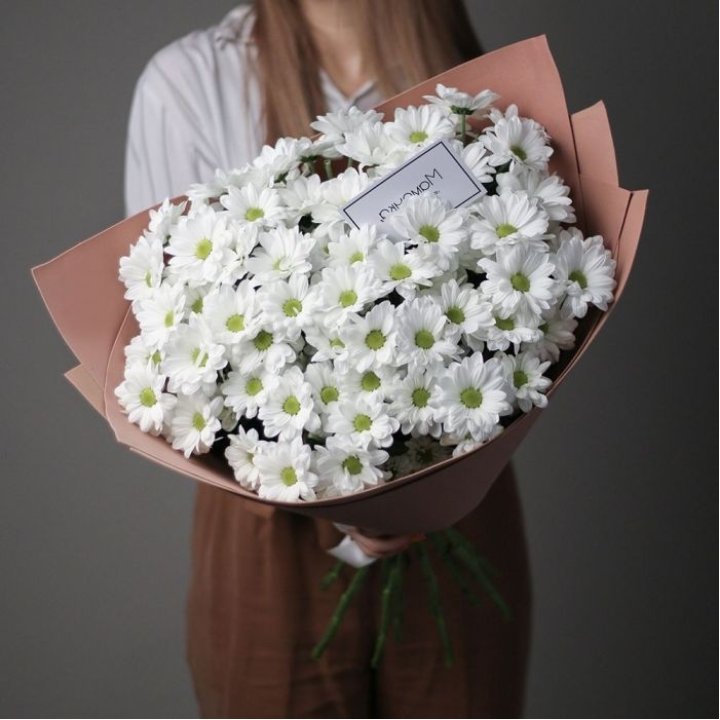 Хризантемы в крафте в Тамбове