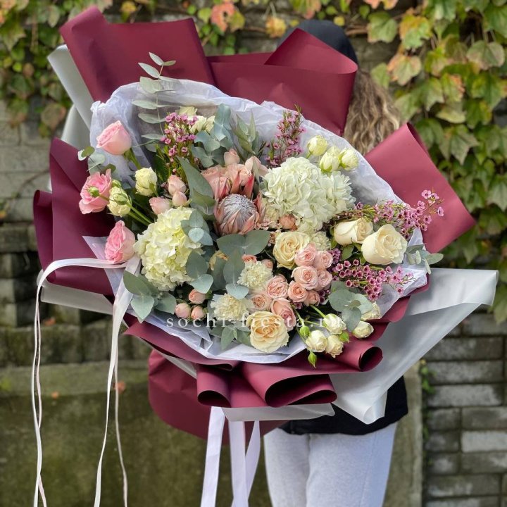 Авторский букет с протеей №1 в Тамбове