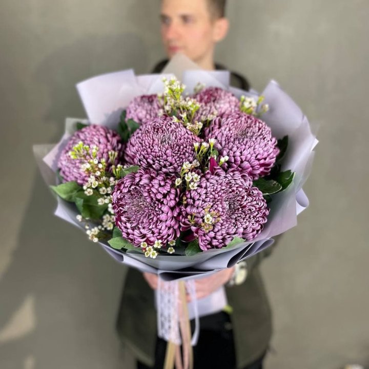 Букет хризантем "Палермо" в Тамбове