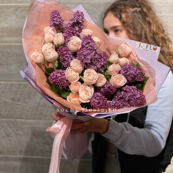 Букет "Лиловая весна" в Тамбове