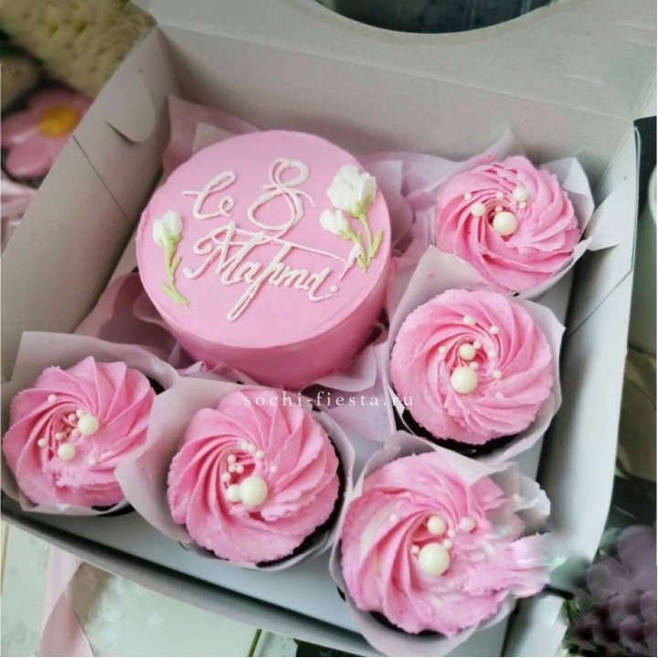 Капкейки и бенто-торт "8 марта!" в Тамбове