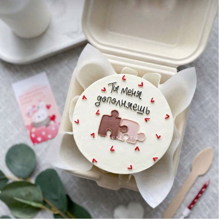 Бенто-торт "ТЫ меня дополняешь"  в Тамбове