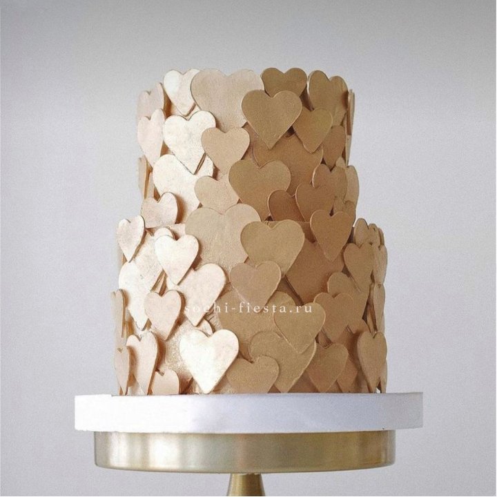 Торт "Hearts" gold в Тамбове