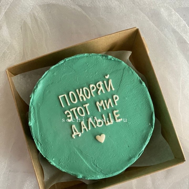 Бенто-торт "Покоряй этот мир" в Тамбове