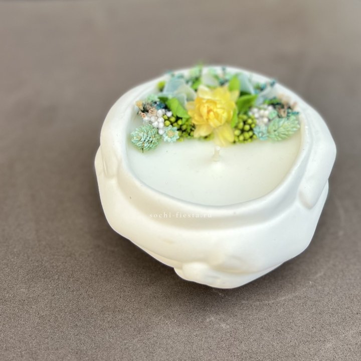 Свеча ароматическая в гипсе Руки в Тамбове