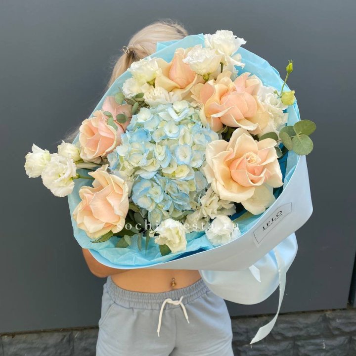 Сборный букет "Голубой закат" в Тамбове