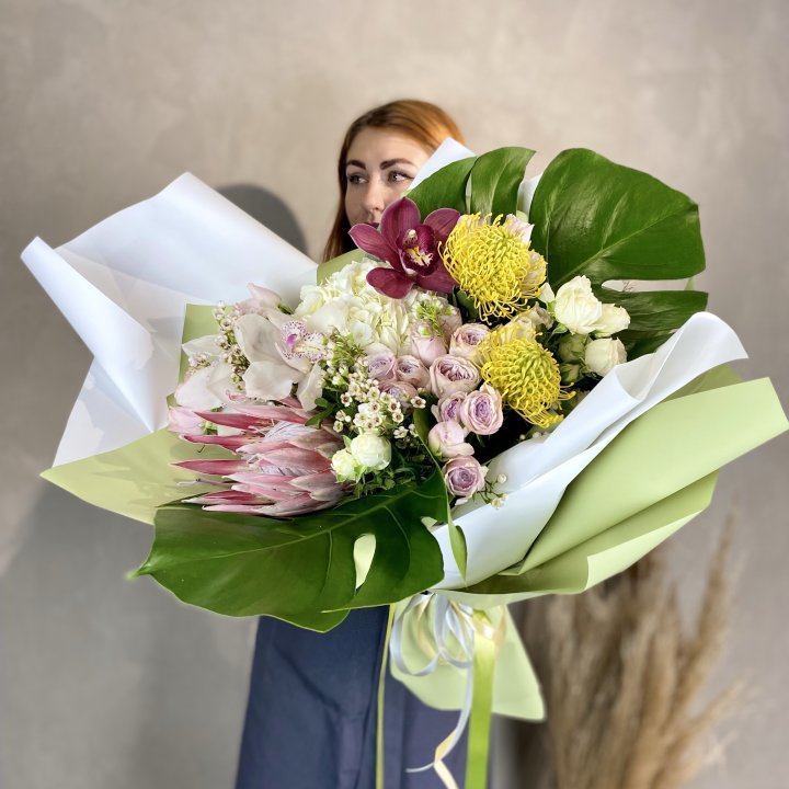 Дизайнерский букет экзотики в Тамбове