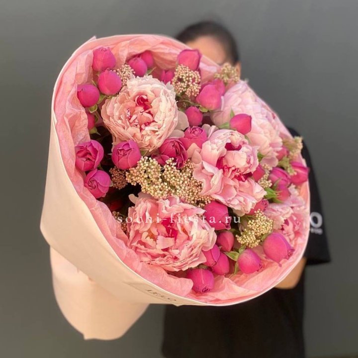 Букет с пионами "Преференс" в Тамбове