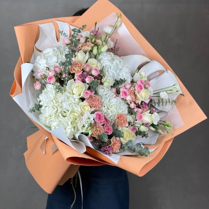 Макси-букет кремовый в Тамбове