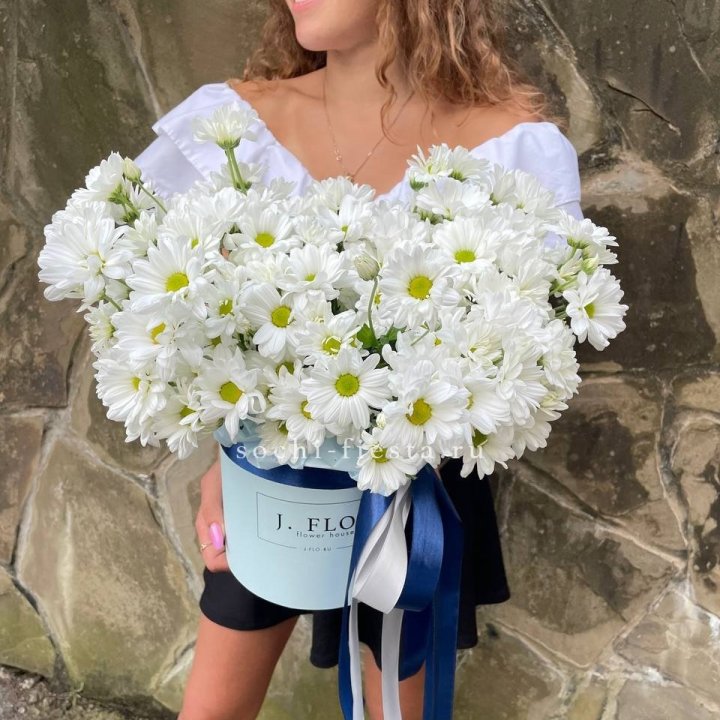 Коробка с хризантемами №2 в Тамбове