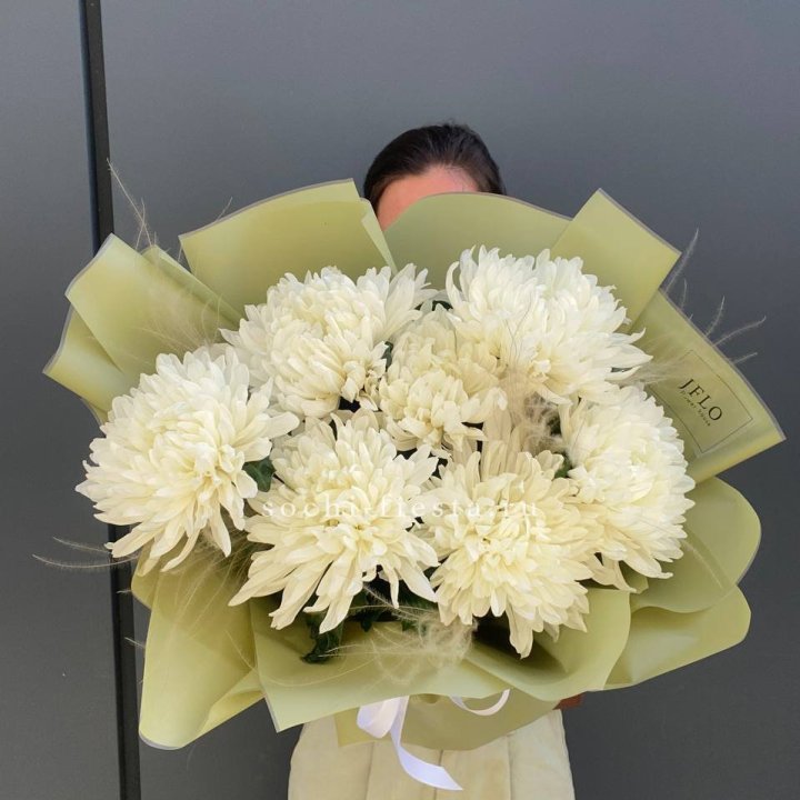 Букет одноголовых хризантем  в Тамбове