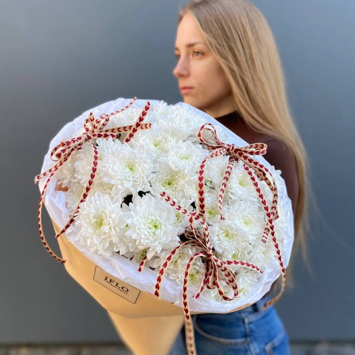 Букет "Хризантемы с любовью" в Тамбове