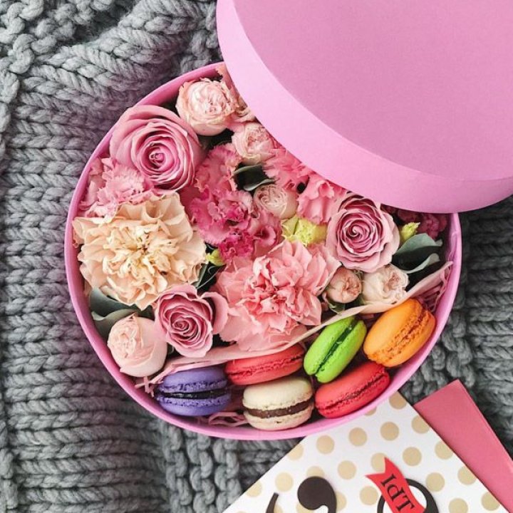 Цветочный бокс пинк в Тамбове