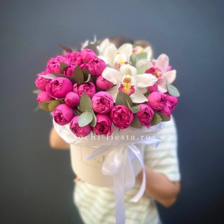 Бокс дуо мисти и орхидеи в Тамбове