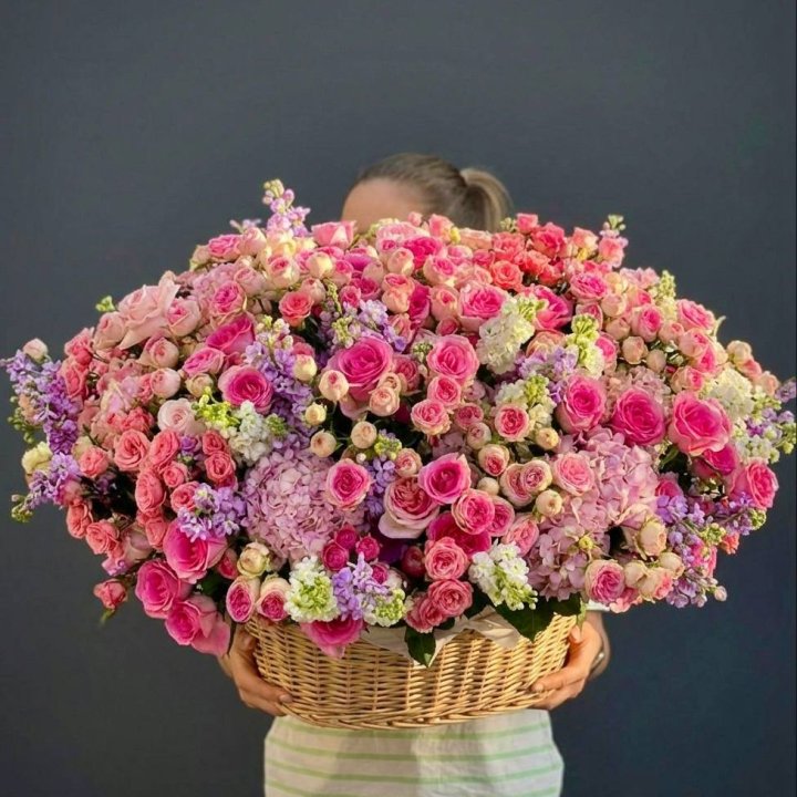 Цветочная корзина гигант №5 в Тамбове