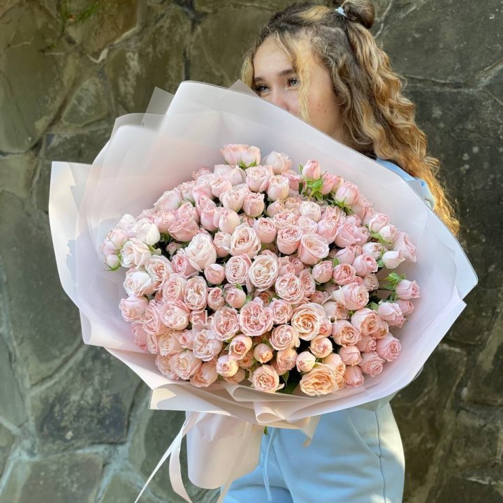 45 роза бомбастик Крем в Тамбове