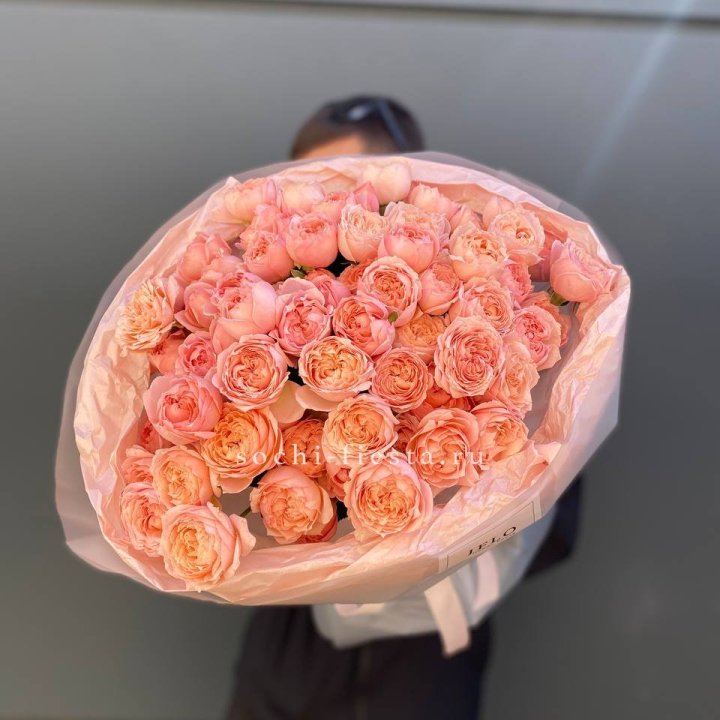 Букет из 21 пионовидной розы Джульетта в Тамбове