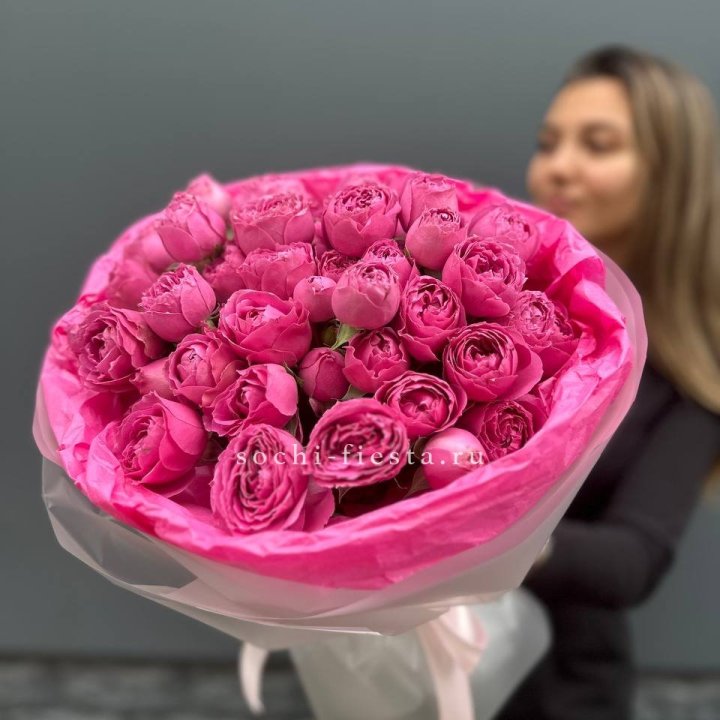 Букет из пионовидных роз  в Тамбове