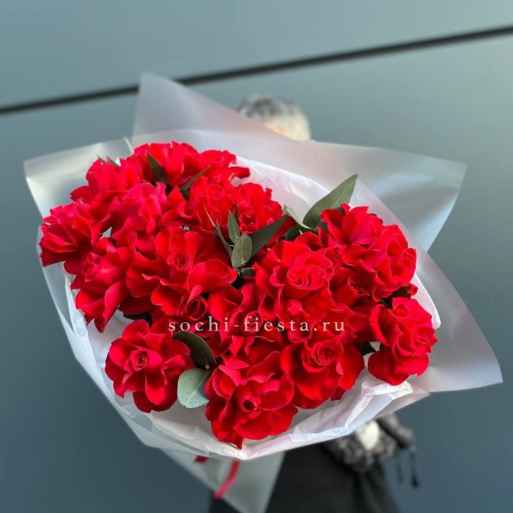 21 Красная французская роза в Тамбове