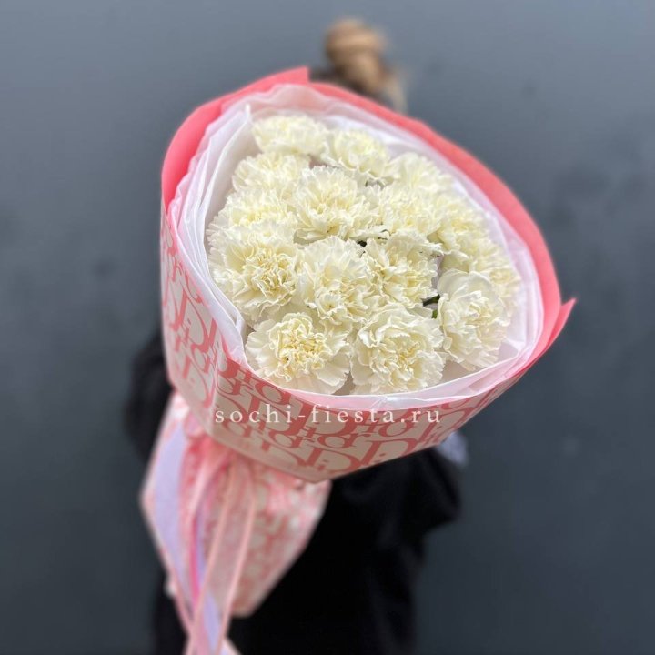 Белые диантусы №2 в Тамбове