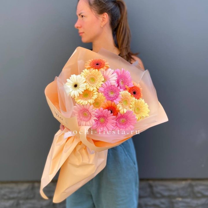 Букет разноцветных гербер в Тамбове