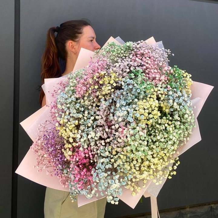 Пышный букет из гипсофил  в Тамбове