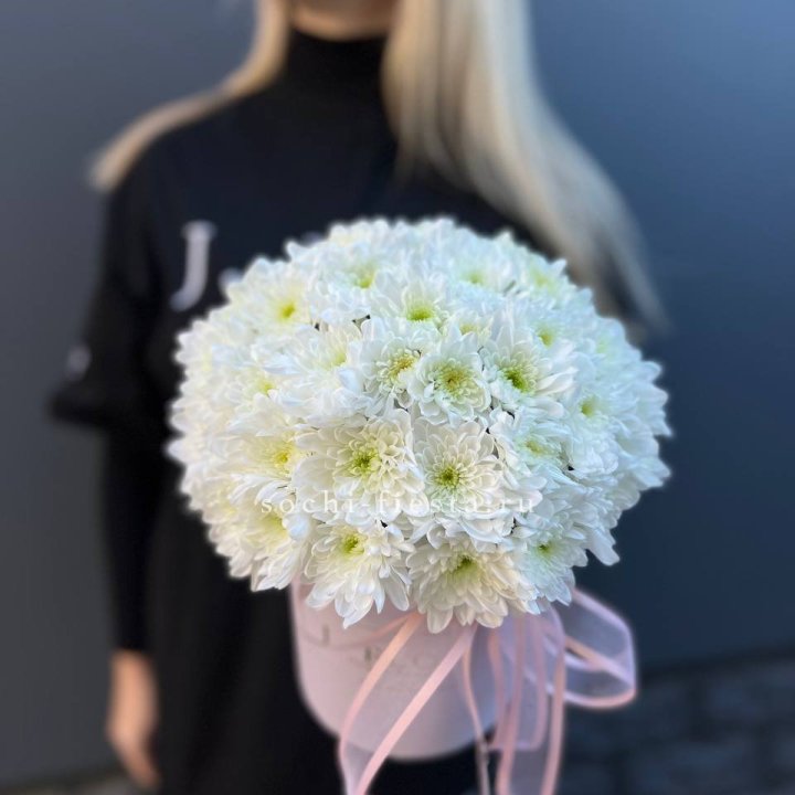 Коробка с хризантемами №1 в Тамбове