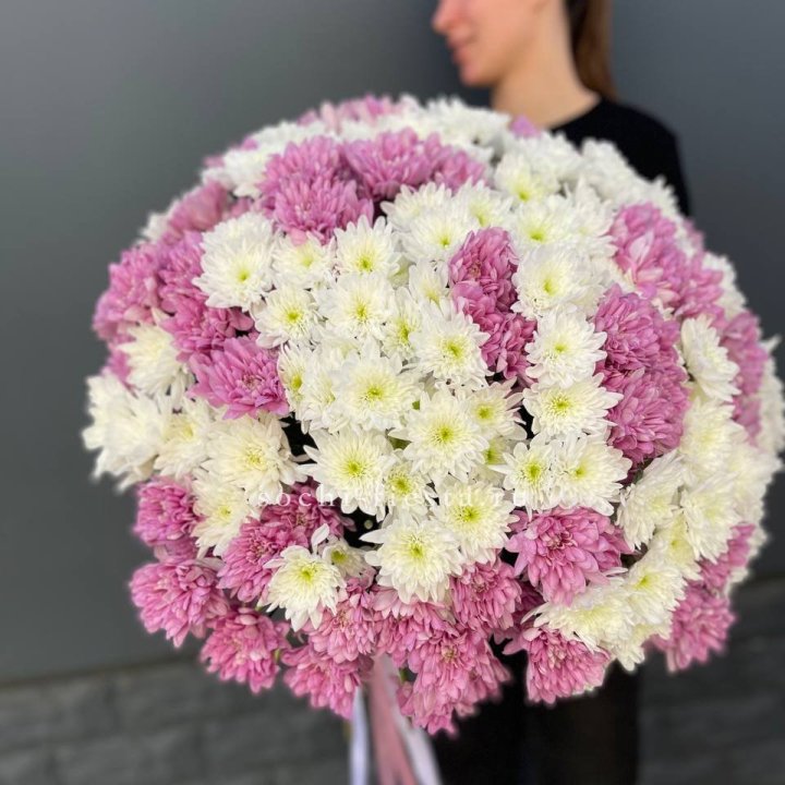  Букет 25 хризантем микс в Тамбове