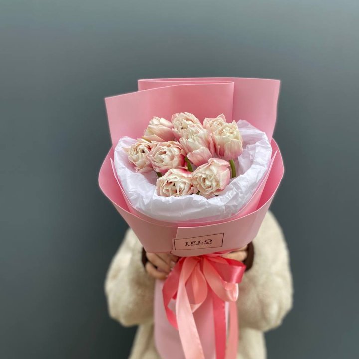 9 нежных тюльпанов в Тамбове