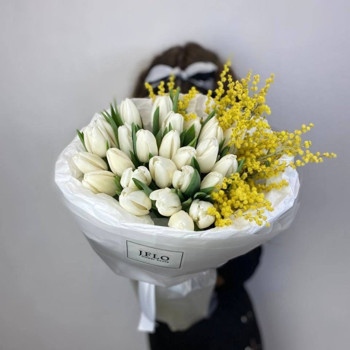 Дуо тюльпан и мимоза в Тамбове