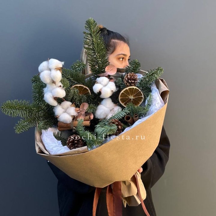 Зимний букет с нобилисом в Тамбове