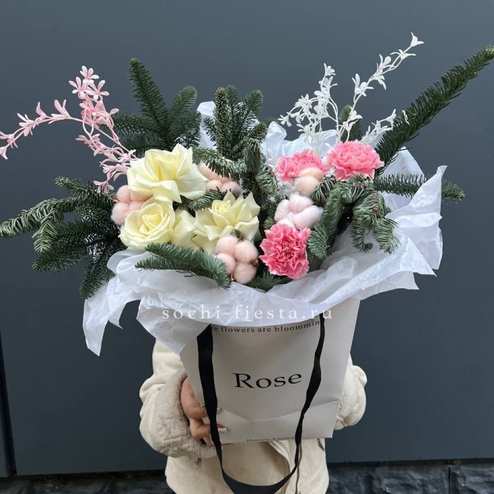 Цветочная сумка с нобилисом в Тамбове