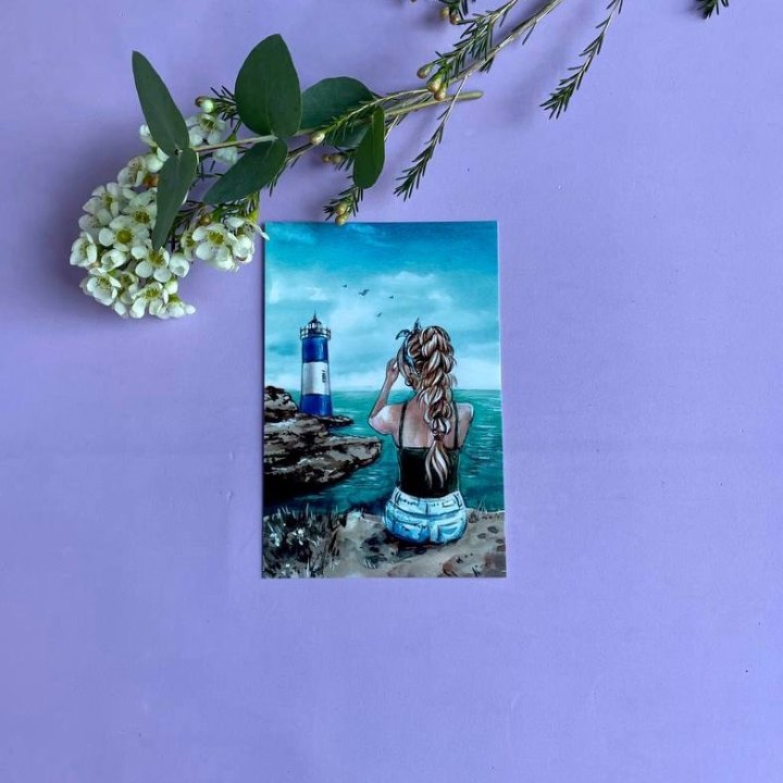 Открытка к букету "Океан" в Тамбове