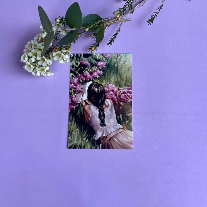 Открытка к букету "Среди пионов" в Тамбове