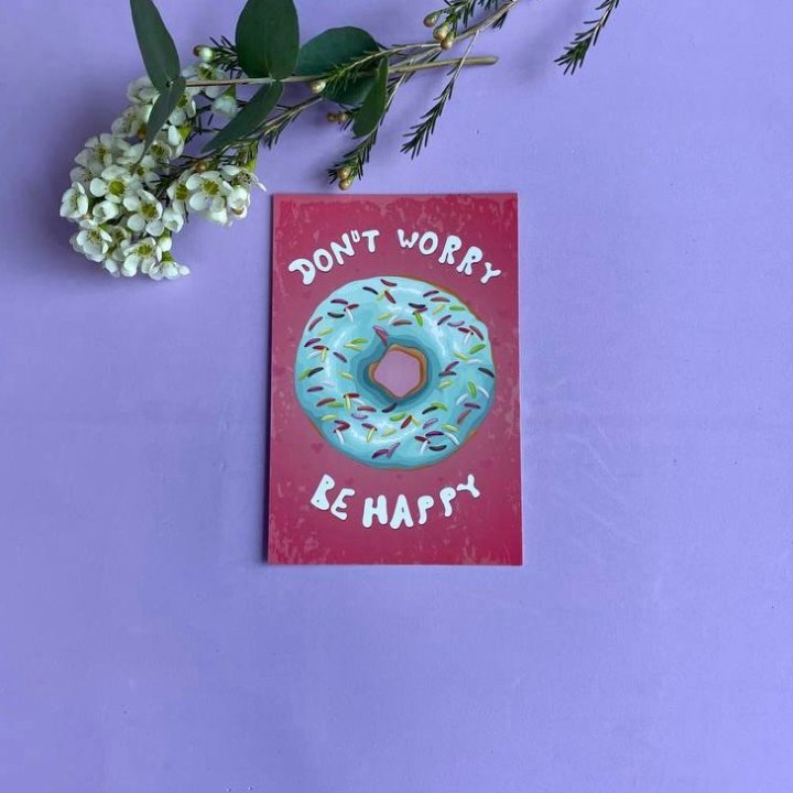 Открытка к букету "Не волнуйся..." в Тамбове