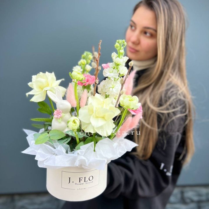 Цветочный бокс "Пасхальная композиция" в Тамбове