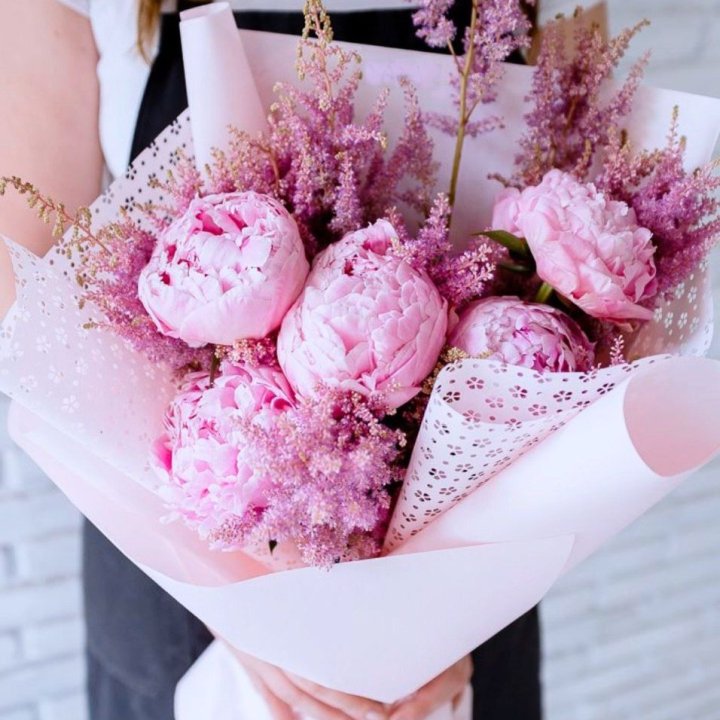Букет пионов "Мелиса" в Тамбове